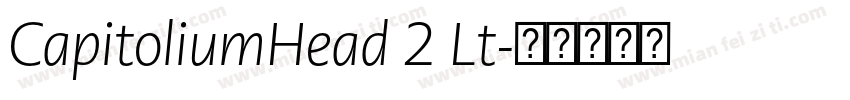 CapitoliumHead 2 Lt字体转换